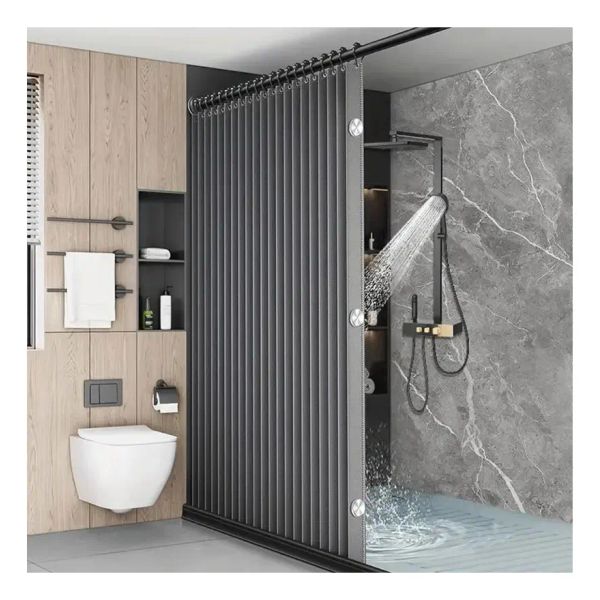 Cortina de baño de tela